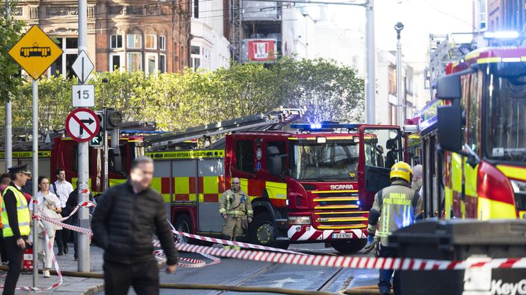 Severe traffic disruption and public transport delays in capital after fire near Grafton Street
