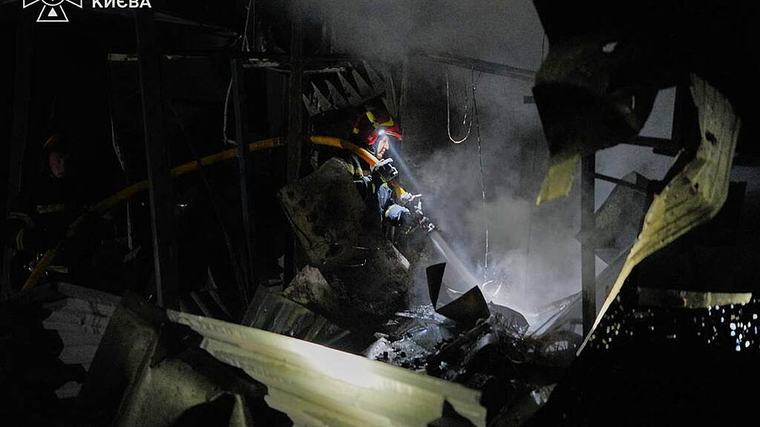 Russian barrage of drones and missiles on Ukraine’s capital kills at least 11