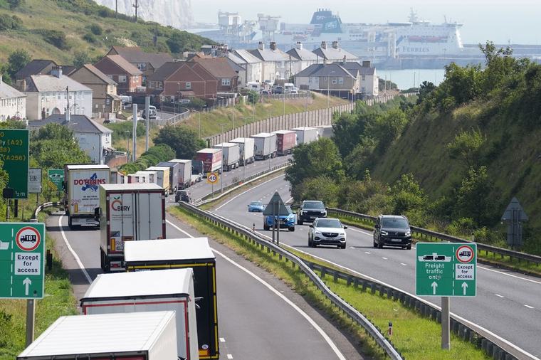 Masked demonstrators block traffic in and out of Port of Dover