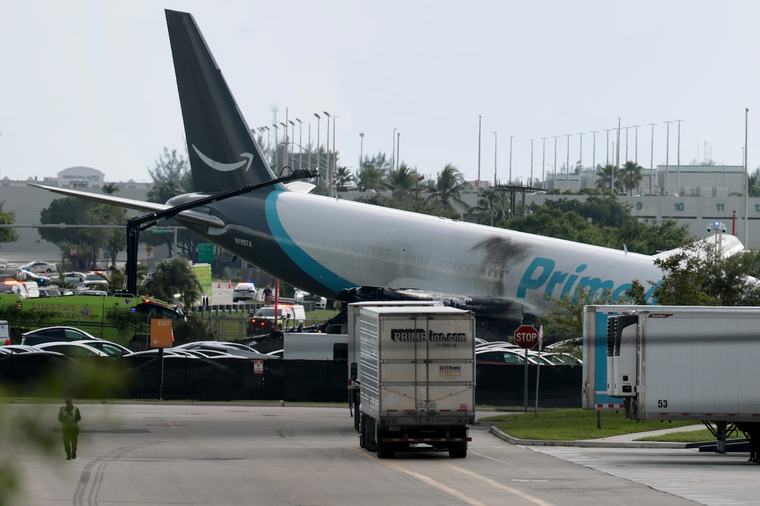 At least five dead after Amazon cargo plane crashes at Miami airport