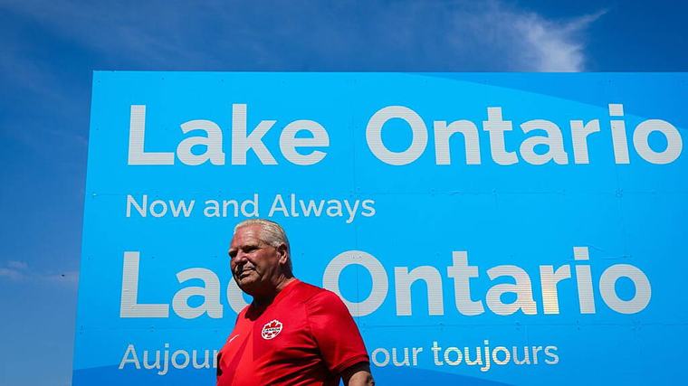 Canadian official answers Trump’s ‘Lake America’ with giant Lake Ontario sign