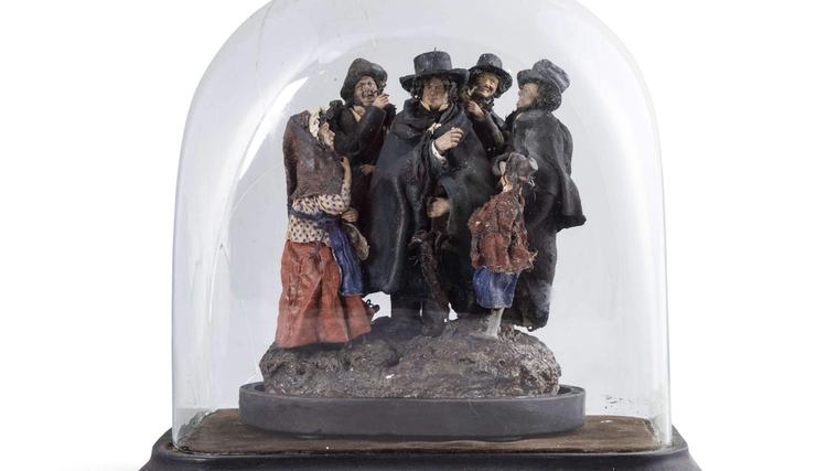 In the salerooms: Model of Daniel O’Connell with ‘country folk’, classic still life paintings, and an ornate diamond and sapphire ring