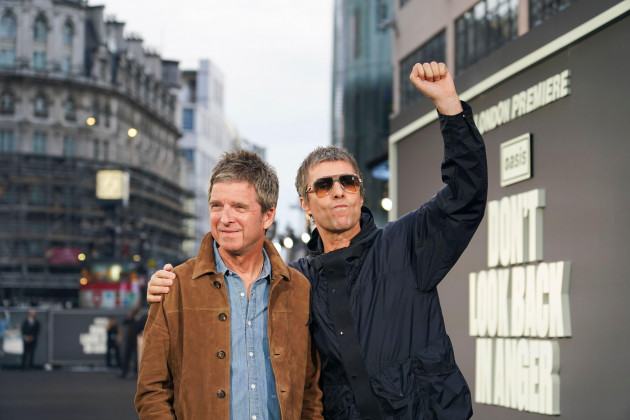 Liam and Noel Gallagher unite for UK premiere of Oasis tour documentary