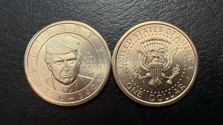Heads or tails? $1 coin with Donald Trump’s face and golden veneer go on sale