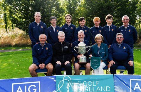 Athlone Golf Club celebrate All Ireland triumph They bridged a 67 year gap to claim the AIG Men's Junior Cup for the second time