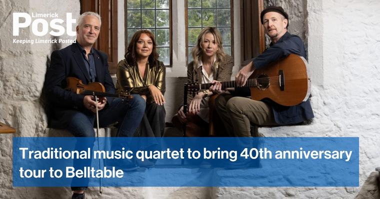 Traditional music quartet to bring 40th anniversary tour to Belltable