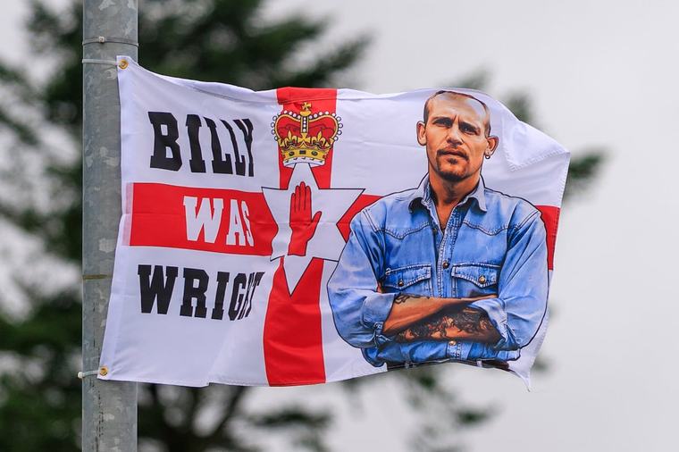 ‘Grossly offensive to victims’: Flags erected in memory of Billy Wright in Co Tyrone town